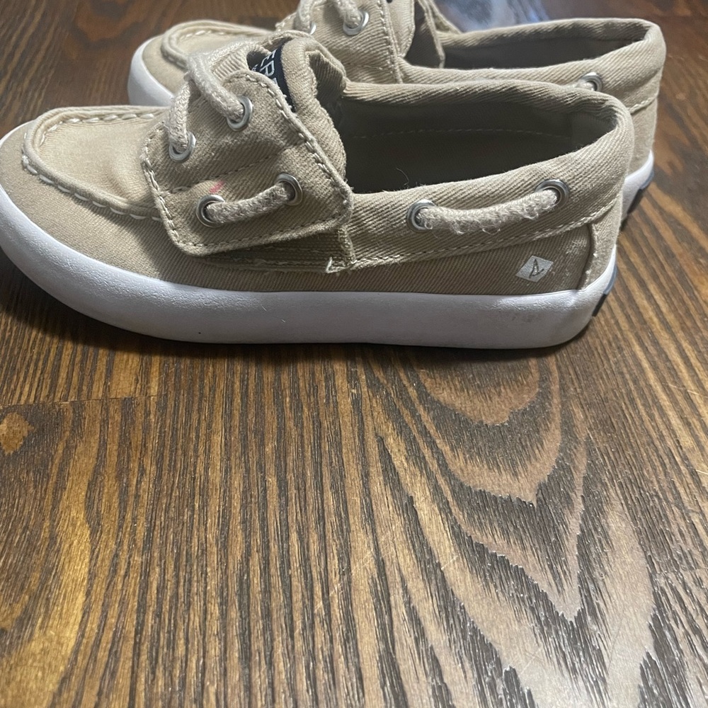Boys Sperry Tan shoes size 9 toddler - Picture 3 of 5